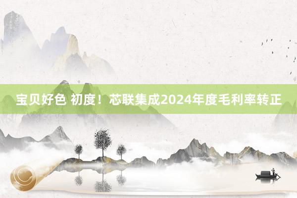 宝贝好色 初度！芯联集成2024年度毛利率转正