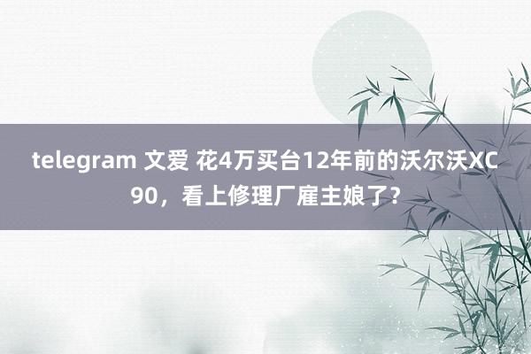 telegram 文爱 花4万买台12年前的沃尔沃XC90，看上修理厂雇主娘了？
