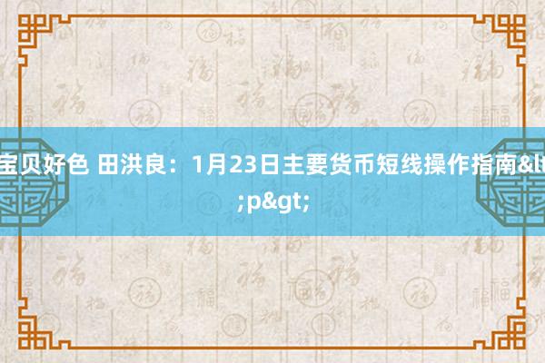宝贝好色 田洪良：1月23日主要货币短线操作指南<p>