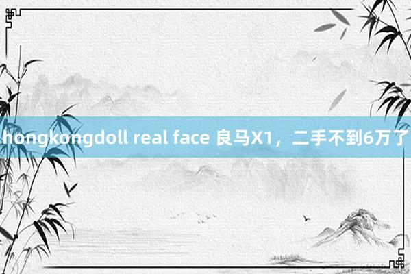hongkongdoll real face 良马X1，二手不到6万了